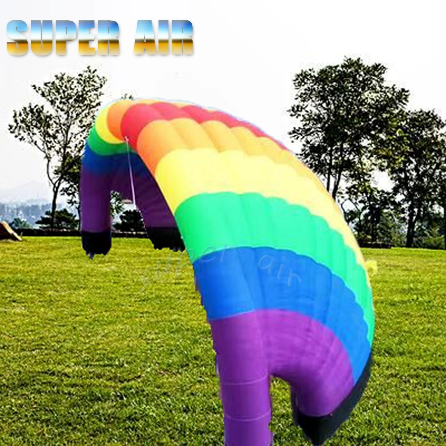 High quality customized outdoor inflatable semi-dome rainbow tent with multiple uses