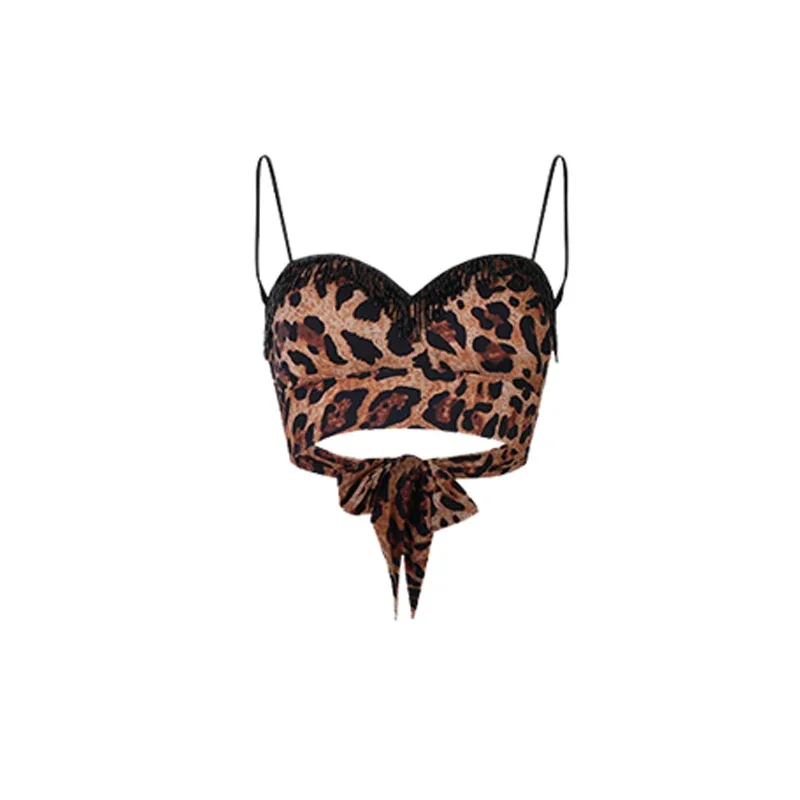 Latin Dance Clothes Gitls Practice Clothing Fringe Black Tops Skirt Kids Cha Cha Rumba Samba Dance Performance Wear DNV23952