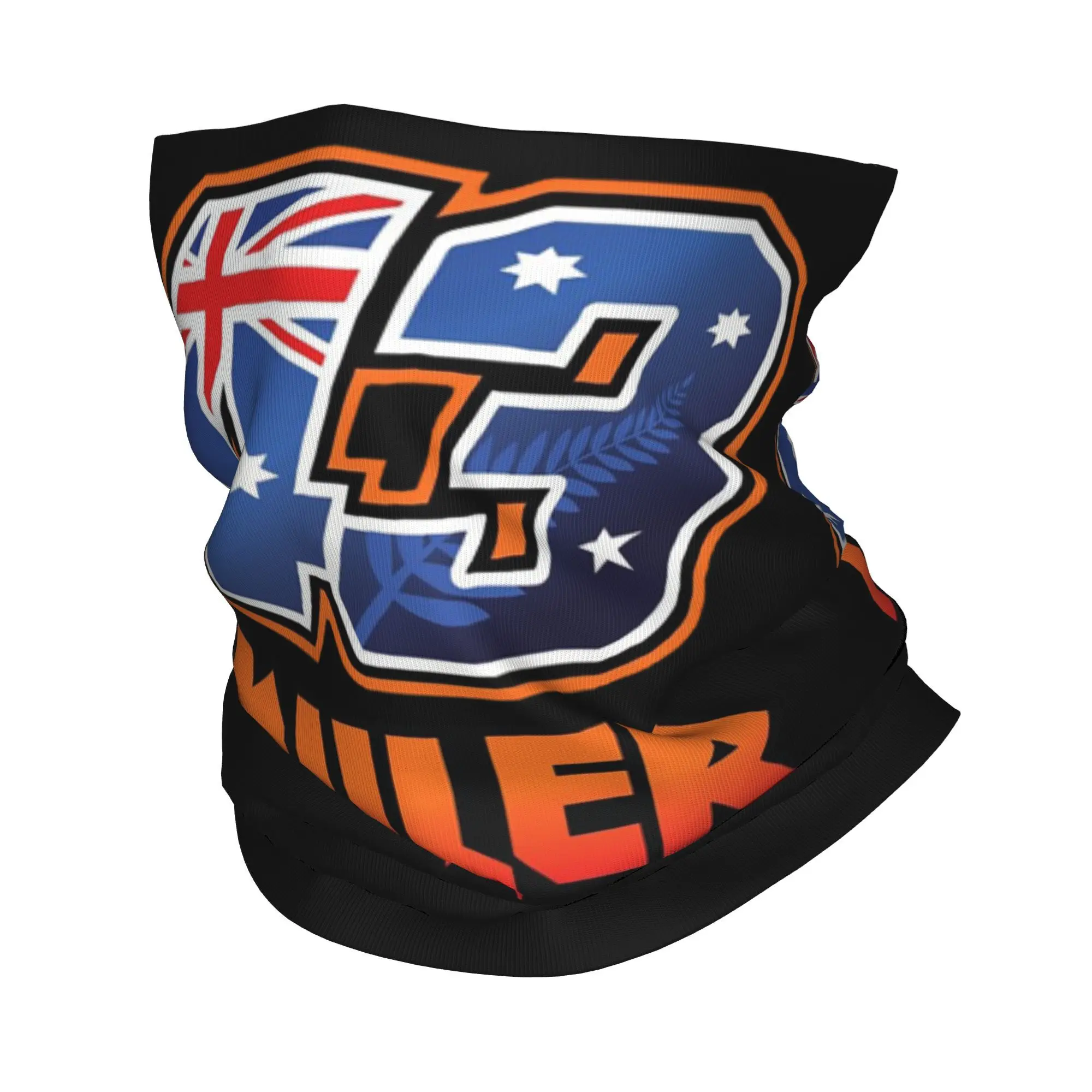 جاك ميلر رقم 43 باندانا الرقبة الجراب قناع مطبوع وشاح دافئ ركوب الدراجات وشاح الجري للجنسين الكبار قابل للغسل