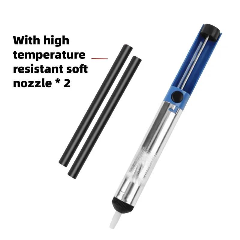 Hot Aluminium Desoldering Suction Pump Tool Solder Sucker Suction Tin Pen Removal Device Blue Vacuum Soldering Iron Desolder