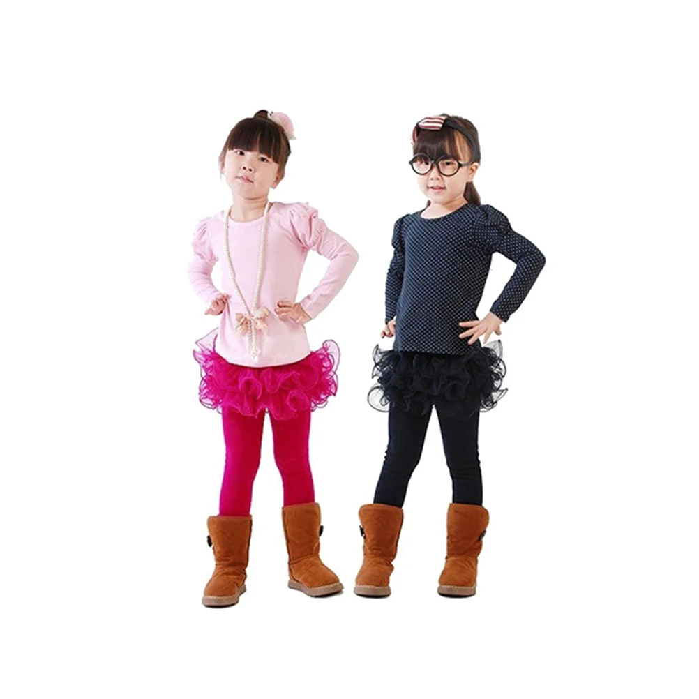 

Fleece Lined Elastic Winter Leggings 5-7Y Winter Tights Tights For Girls Warm Leggings For Girls Rose Red