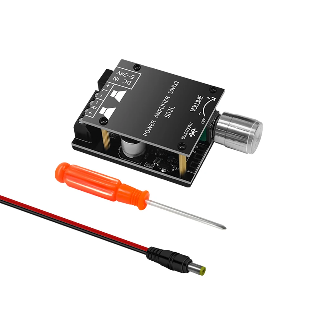 

5 шт. ZK-502L MINI Bluetooth 5,0 DC 5-24 В беспроводной аудио цифровой усилитель мощности стерео плата 50Wx2 Bluetooth усилитель Amplificador