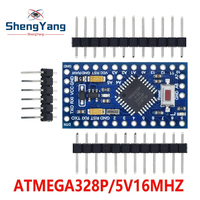 TZT Pro mini Atmega328P Pro Mini 328 Mini ATMEGA328 3.3V 8MHz 5V 16Mhz Ch340g CP2102 FT232RL driver for Arduino Compatible Nano