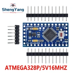 TZT Pro mini Atmega328P Pro Mini 328 Mini ATMEGA328 3,3 В 8 МГц 5 в 16 МГц Ch340g CP2102 FT232RL драйвер для Arduino совместимый с Nano