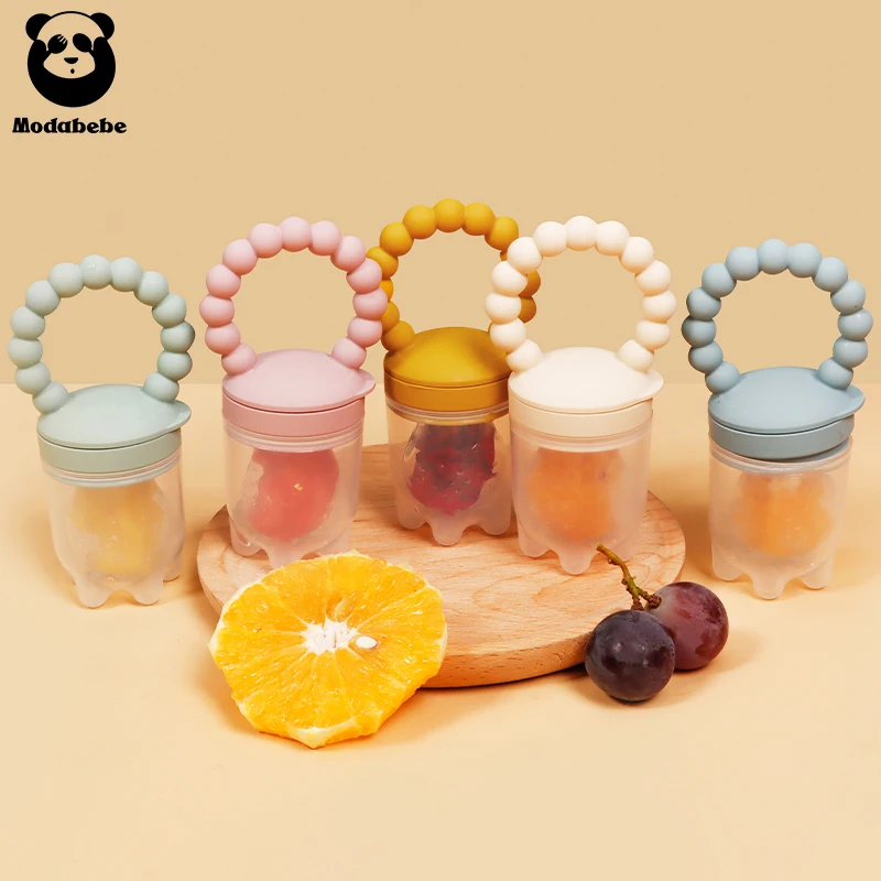 Modabebe Baby Fresh Food Feeder BPA Free Baby Fruit Feeder Kids Fruit Nibbler Toddler Training Nipple Pacifier Feeder