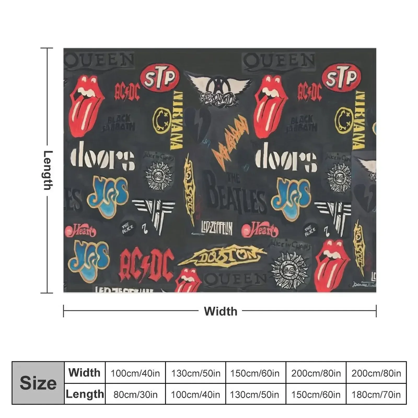 Bands Throw Blanket Blankets For Bed Multi-Purpose Blankets