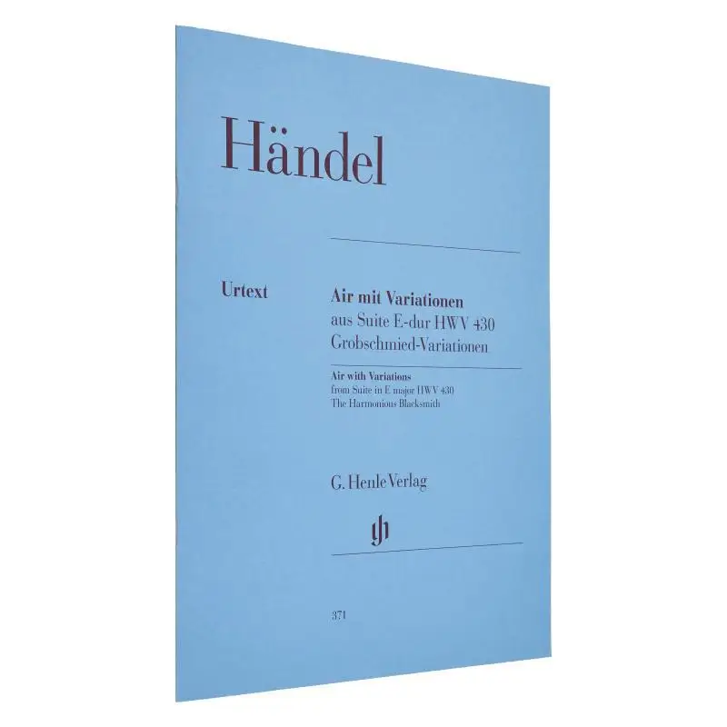 

HN371 Hndel Air The Harmonious Blacksmith Hicks Anthony G Henle Verlag 9790201803715 Книга