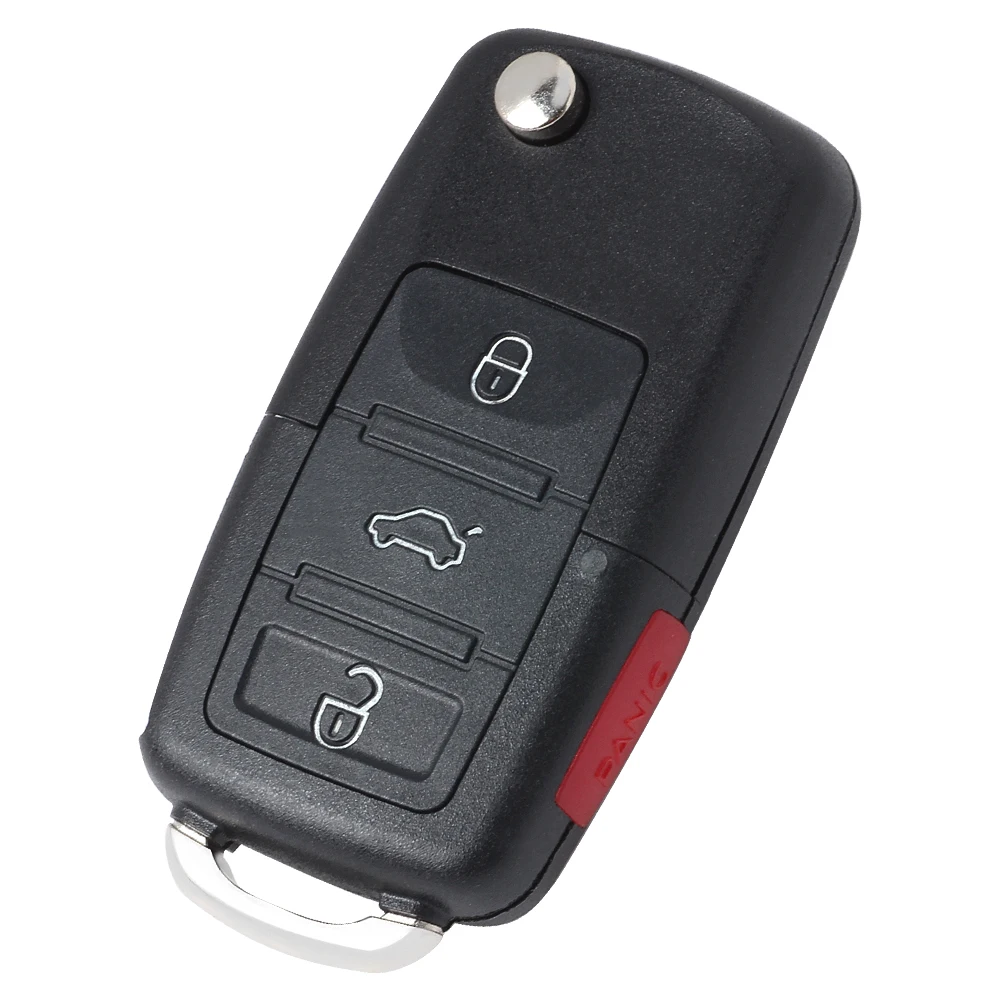 KEYECU Chiave A Distanza di Vibrazione Borsette Caso Fob 3 Pulsante per V * W Polo GOLF MK6 J * etta Tiguan sharan