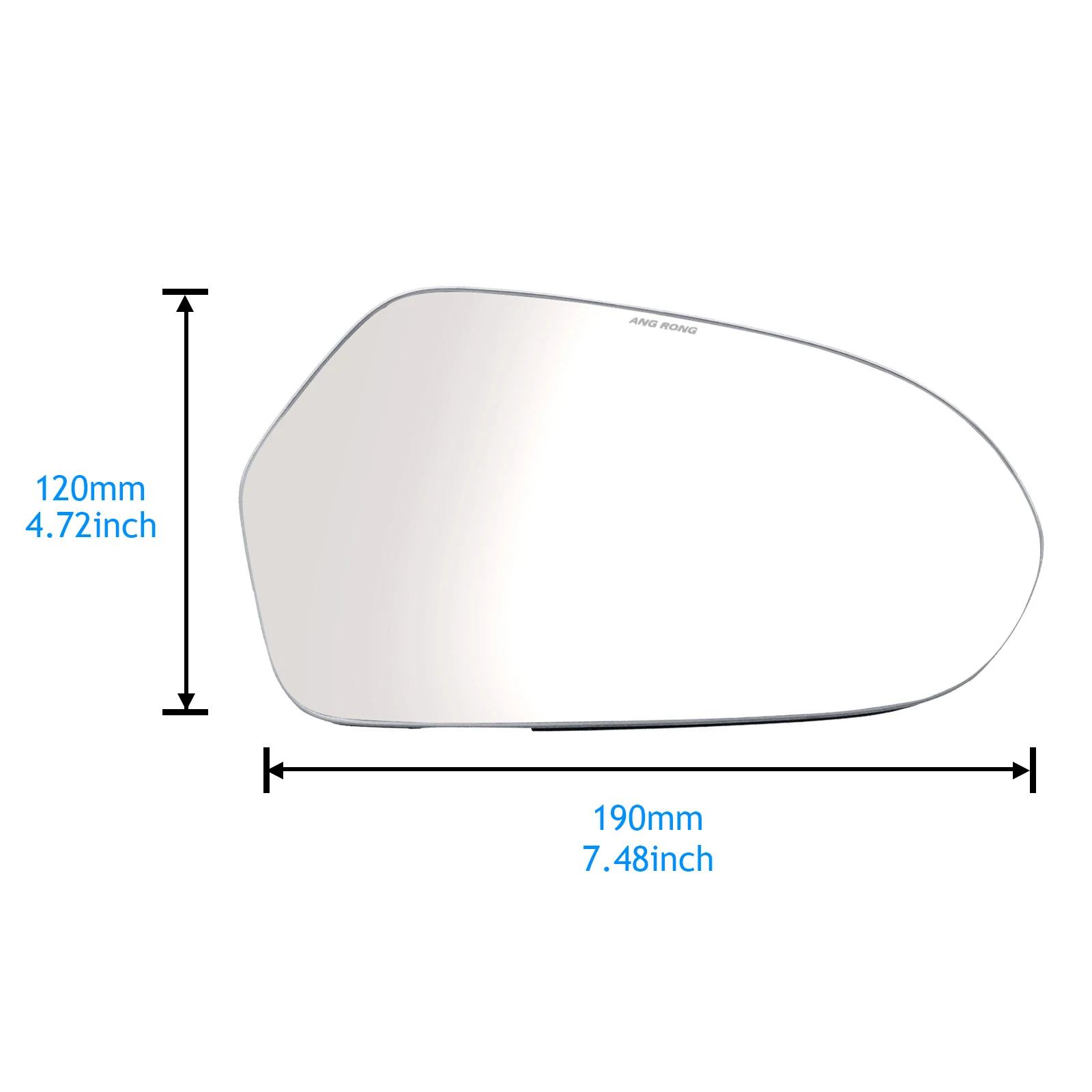 Right Driver Side Heated Wing Door Mirror Glass Convex For Audi A6 C7 4G 2011-18