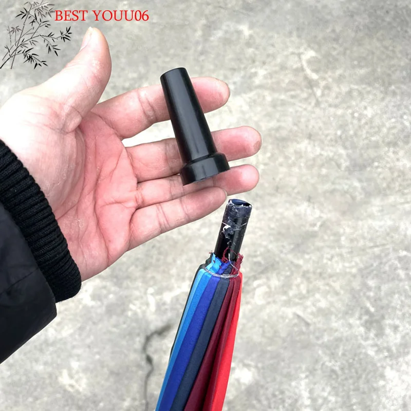 (YOUU06)Long-handled Umbrella Repair Parts Supply Accessories Tip Protector Replacement Tops Cover Professional Tips