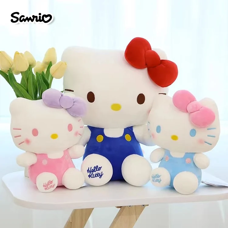 Sanrio Hello Kitty Kuromi Melody Cinnamoroll Stuffed Toys Cute Plush Toys Kawaii Baby Birthday Gifts Children Dolls For Girl Kid image 3