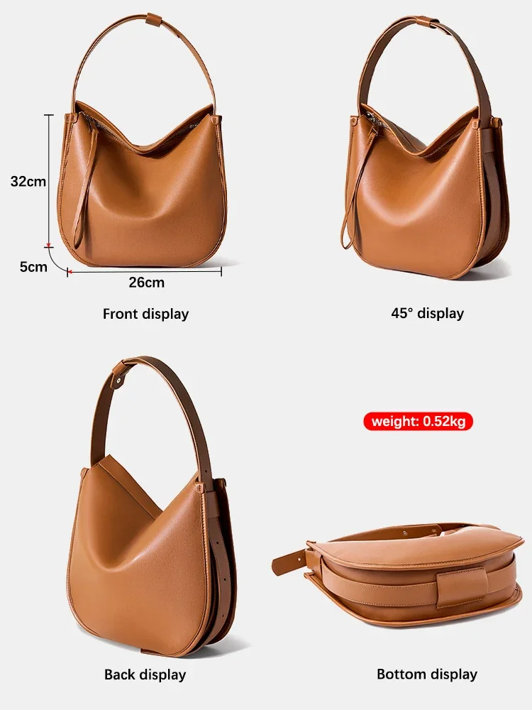 Fashion Romantic Women Messenger Bag Genuine Leather Handbags Luxury Designer Crossbody Large Capacity Tote Bags For Work