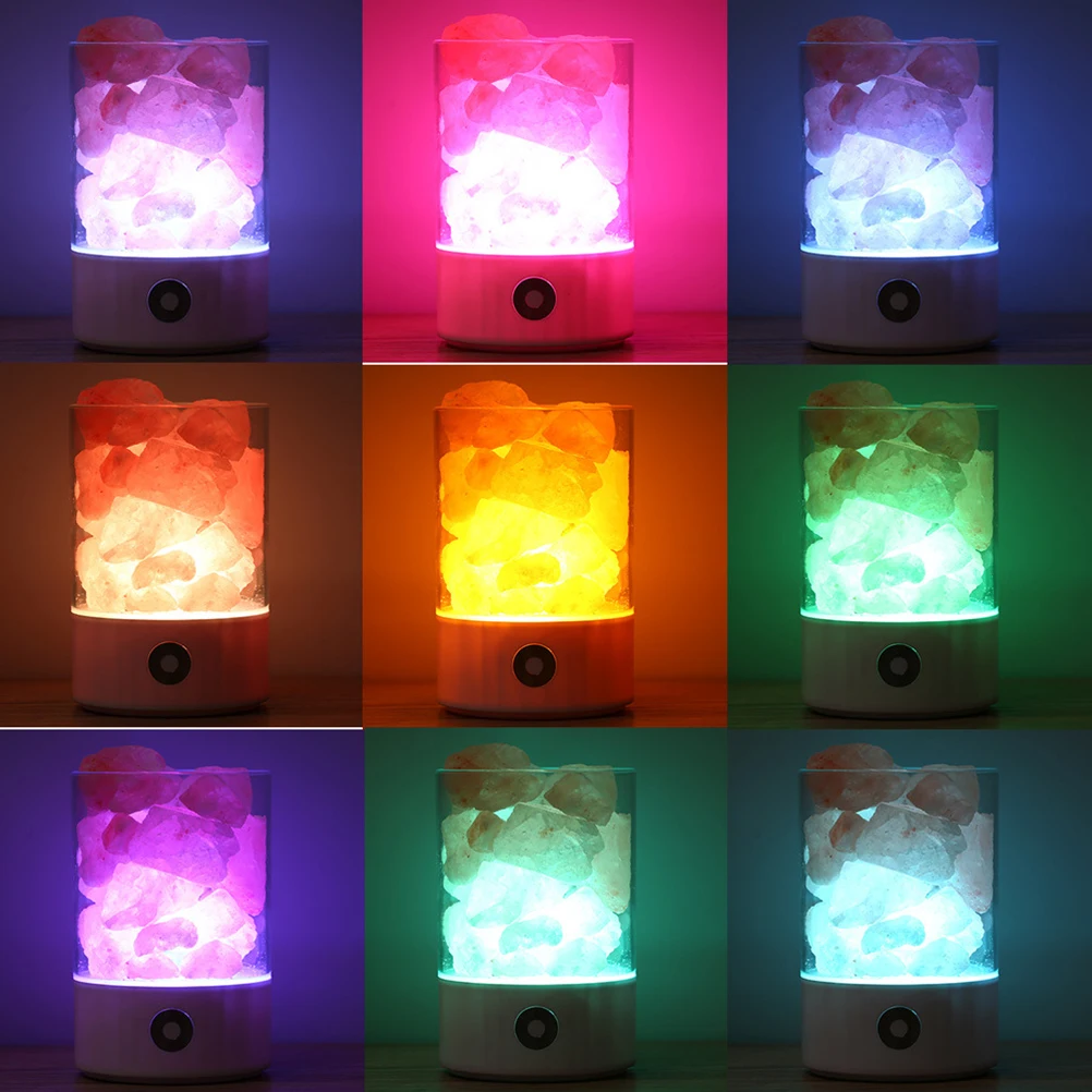 natural crystal salt lamp