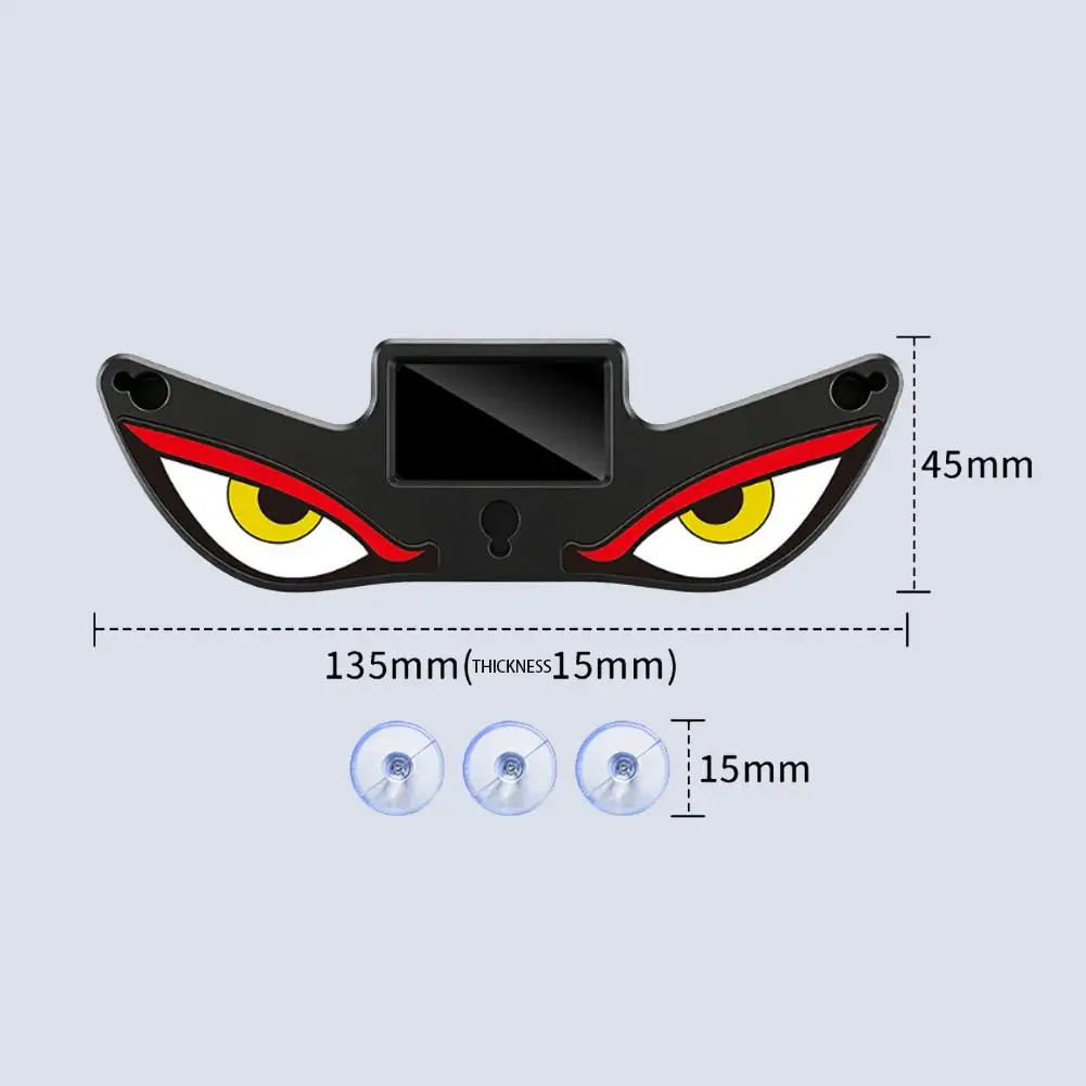 Car Solar LED Light Dynamic Demon Eye Rechargeable Rear Window Warning Lamp Auto Interior Ambient Decor Flashing Signal Light view 6