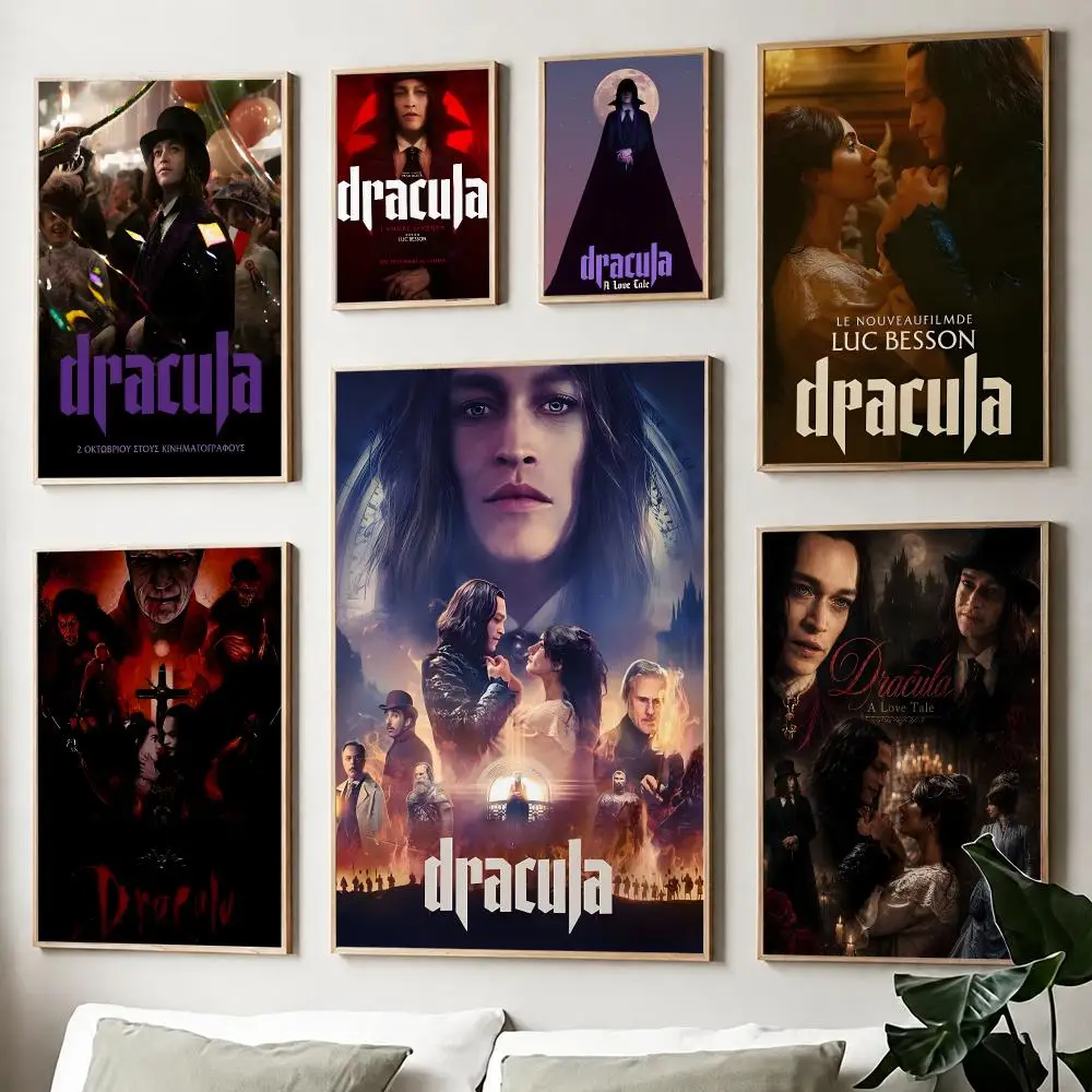Retro Horrible Movie Dracula Poster Home Living Bed Room Bar Hallway Sticky Wall Printing Waterproof Aesthetic Decor