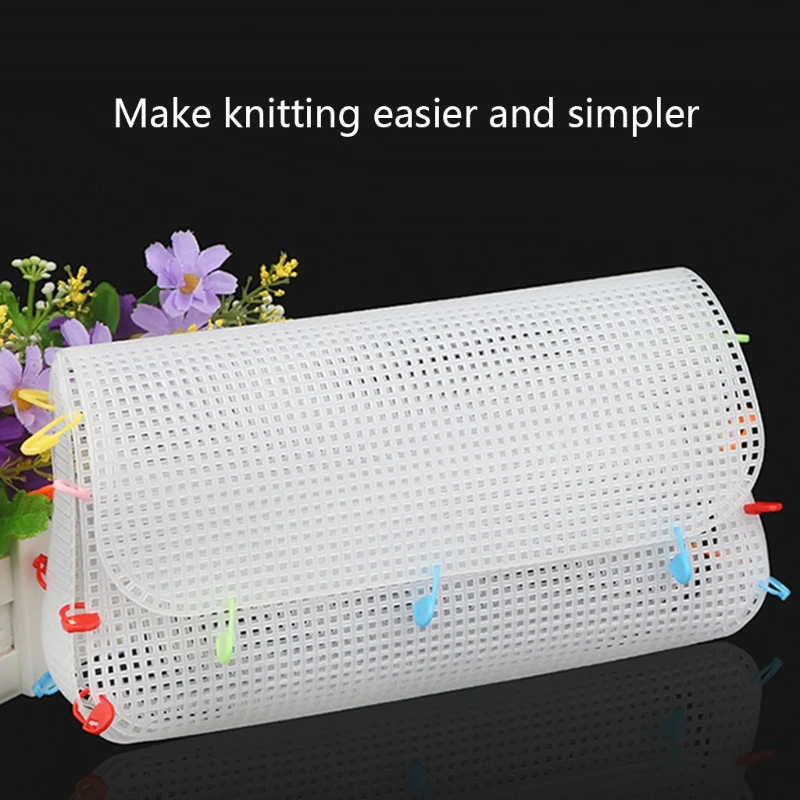 Creative Plastic Mesh Cloth DIY Purse Frame Bag Making Special-shaped Clear Grid Shaping Sheet Hand Woven Mesh Sheets