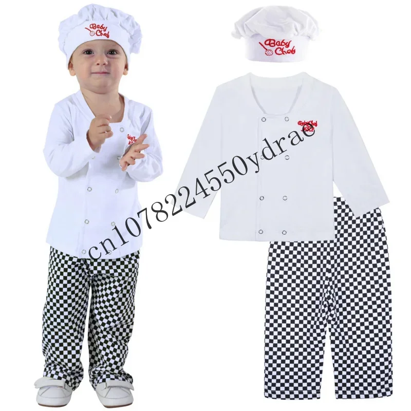 Baby toddler Purim chef cosplay costume carnival costume Boys Girls party dress up infant funny Cook clothing set with cmm1501