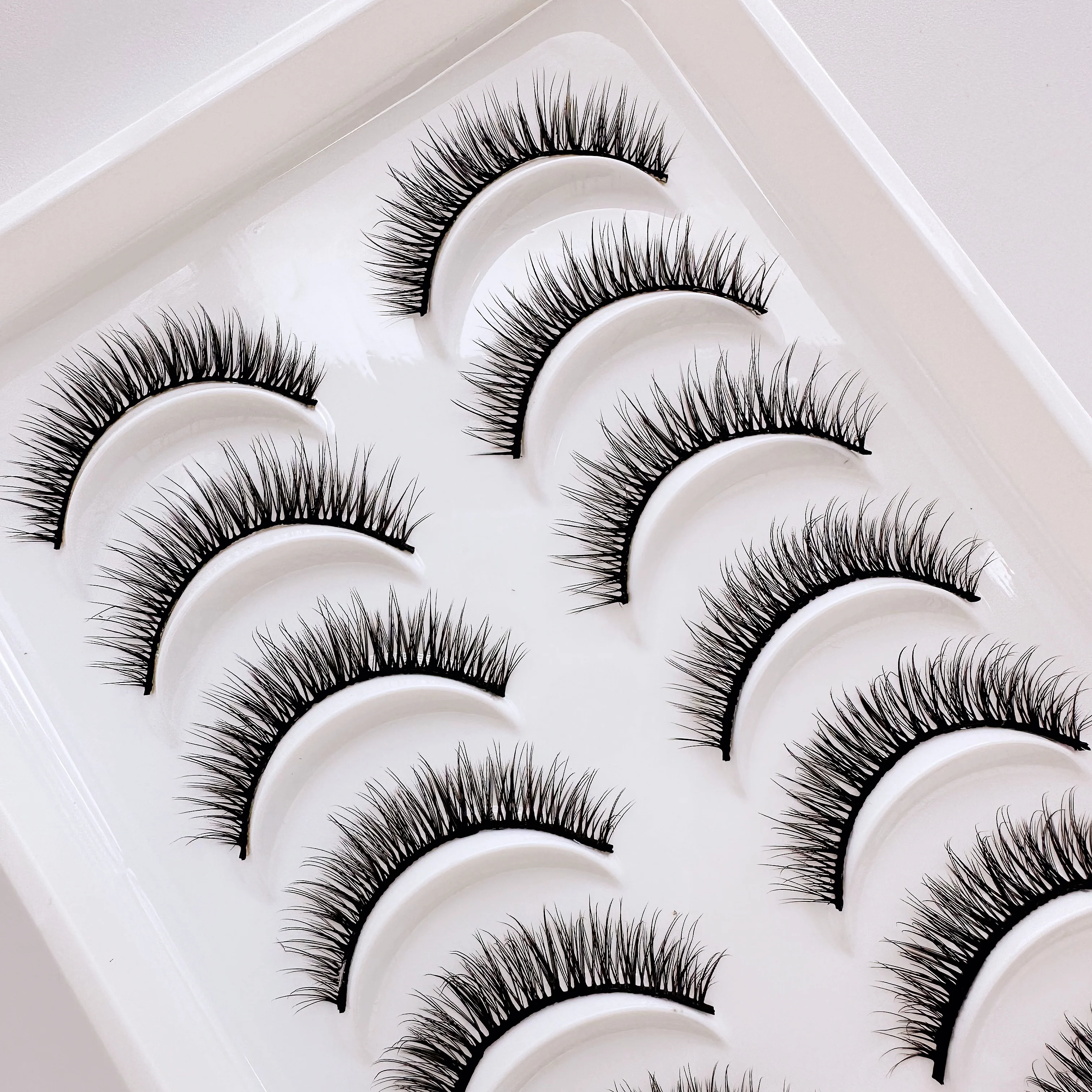 رموش صناعية خارقة للطبيعة، خفيفة وصديقة للبشرة، مضادة للحساسية، منعشة ومسامية، مثالية للمبتدئين اليومي بدون مكياج #4