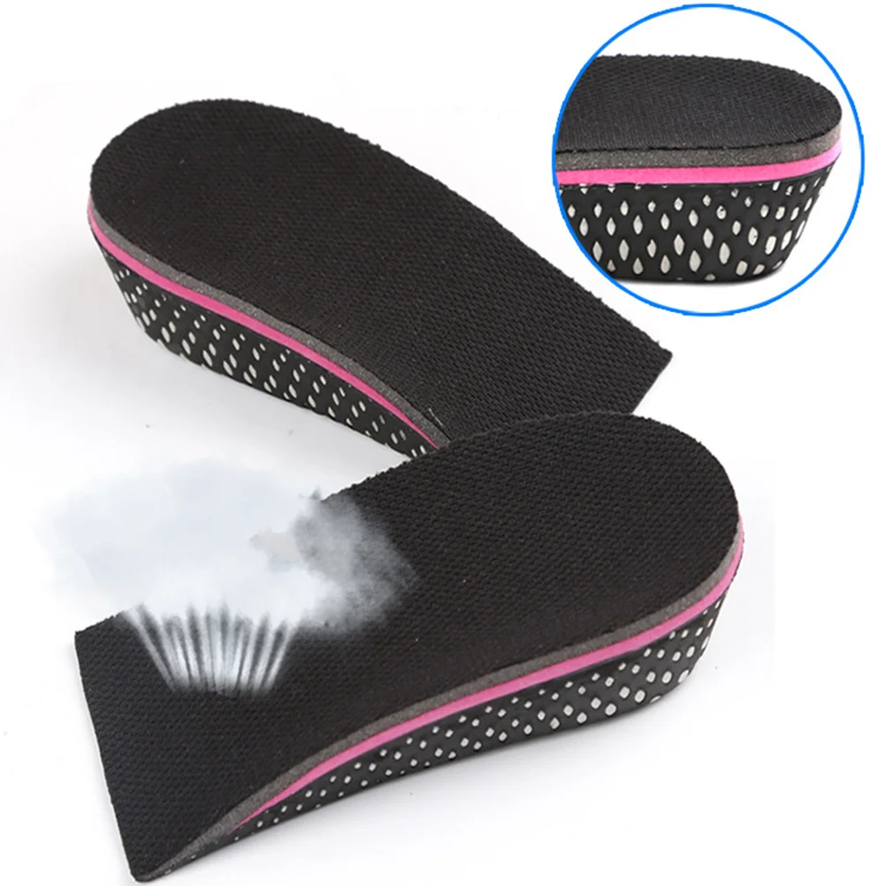 

1 Pair 5Cm Height Increase Insoles Invisible Heel Lift Inserts For Men Women Shoe Elevator Insert Ventilated Deodorant Foot Care