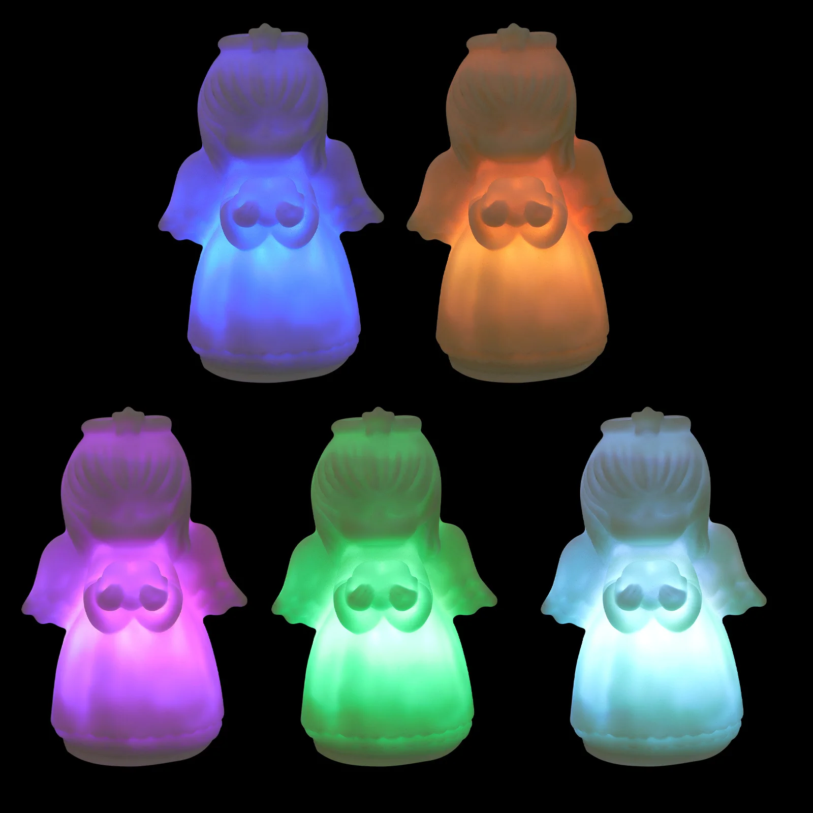 5 قطع تصميم جميل صغير الحجم ضوء الليل للفتيات ديكورات منزلية فريدة من الفينيل ضوء الليل الحلي لزوجة الأم #5