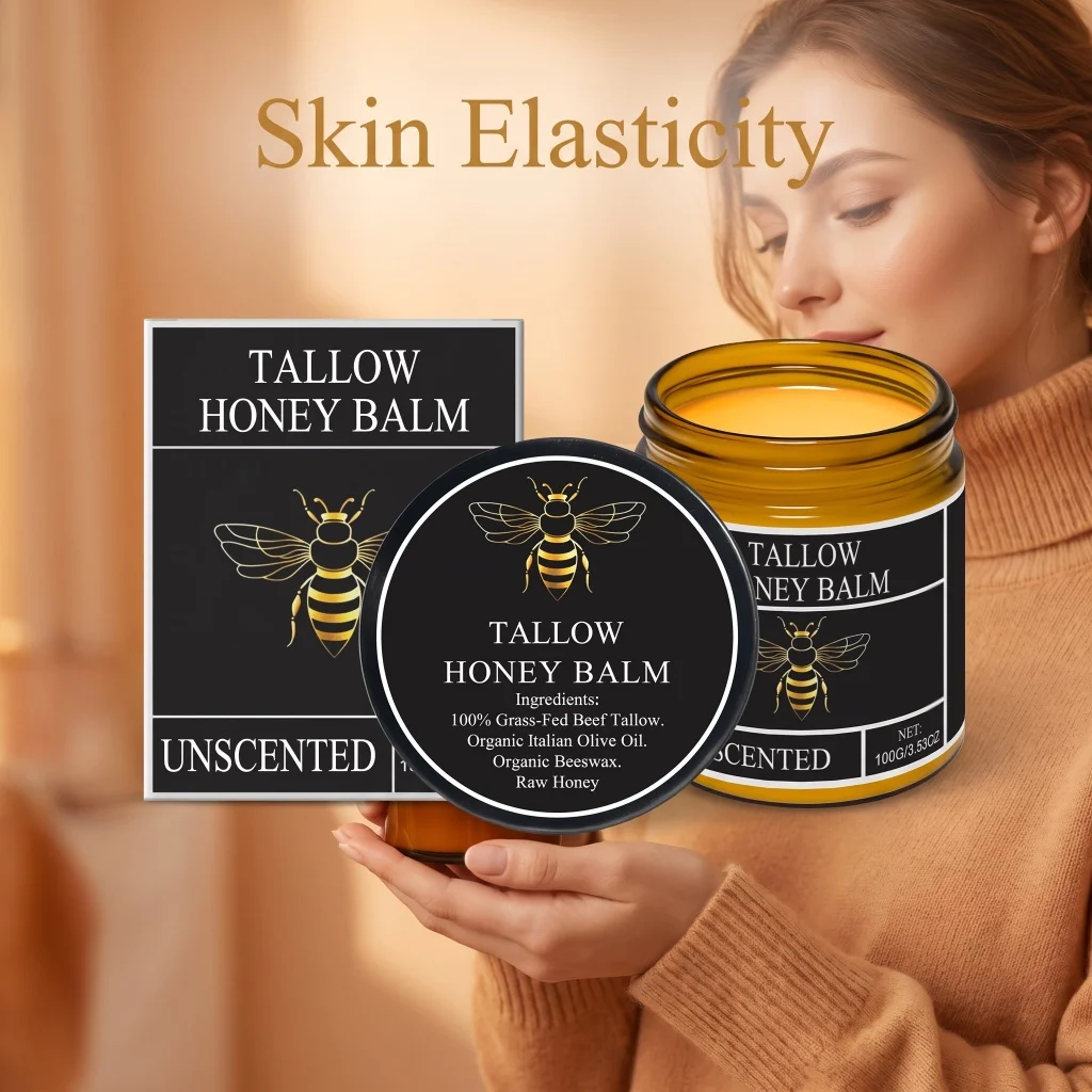 Tallow Honey Cream Glow Hydrating Skin Improve Elasticity Soft Bleaching Improve Dullness Firming Face Body Moisturizer Lotion
