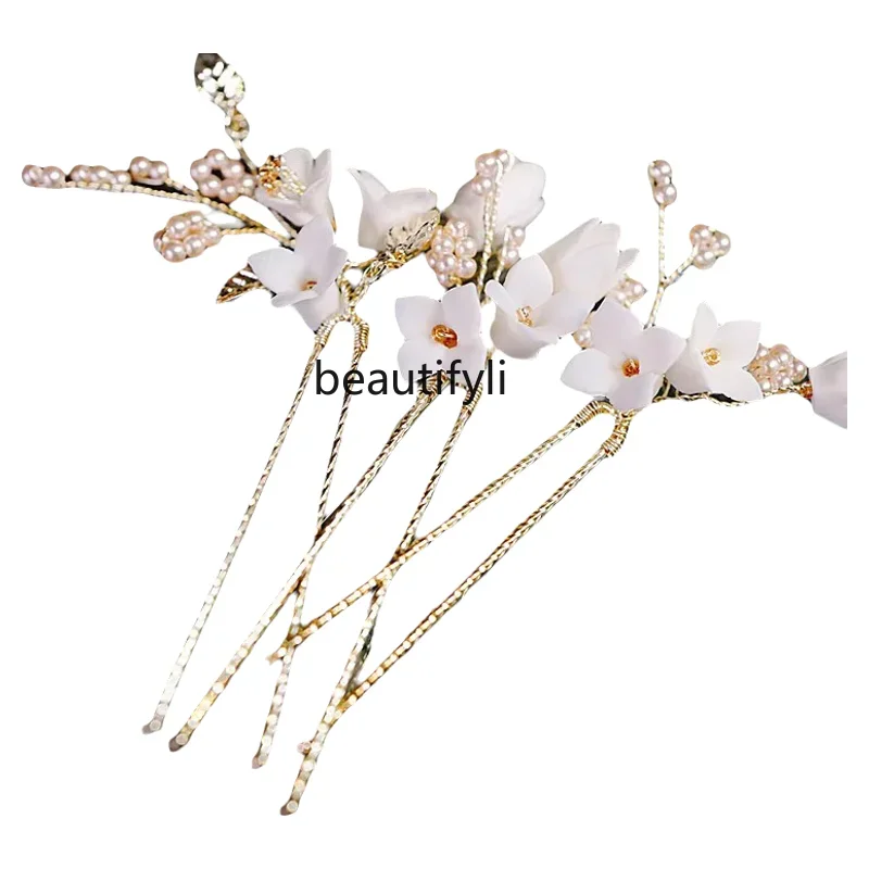 Mori bridal headgear fairy disc hair braided hair beautiful hair hairpin evening gift accessories golden