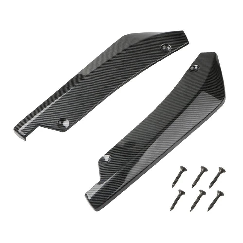 Auto Front- und Heckstoßstangen-Kratzschutzleiste Spoiler Diffusor Splitter Verlängerung Carbon-Faser Winglets Seitenschweller Universal