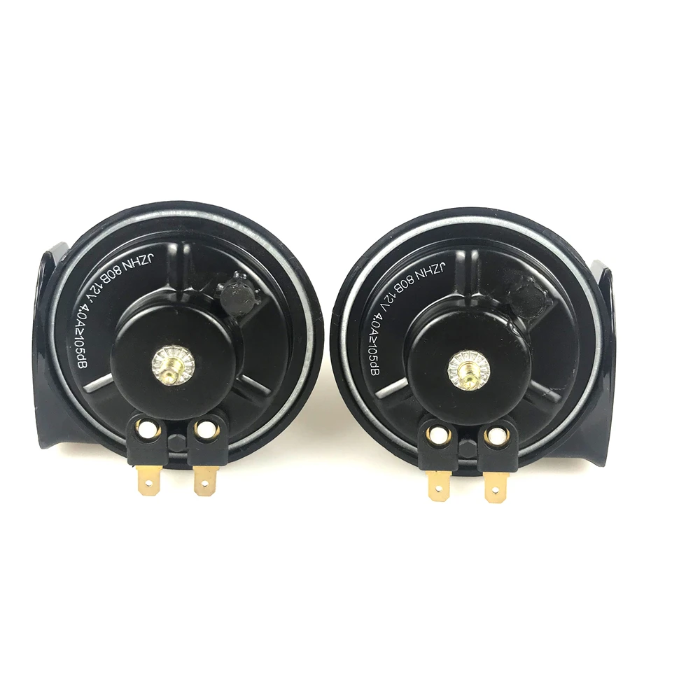 1pair Loud Car Klaxon Horn Universal Snail Horn High Quality 12V 105DB 410-500HZ Fit For Original Connector