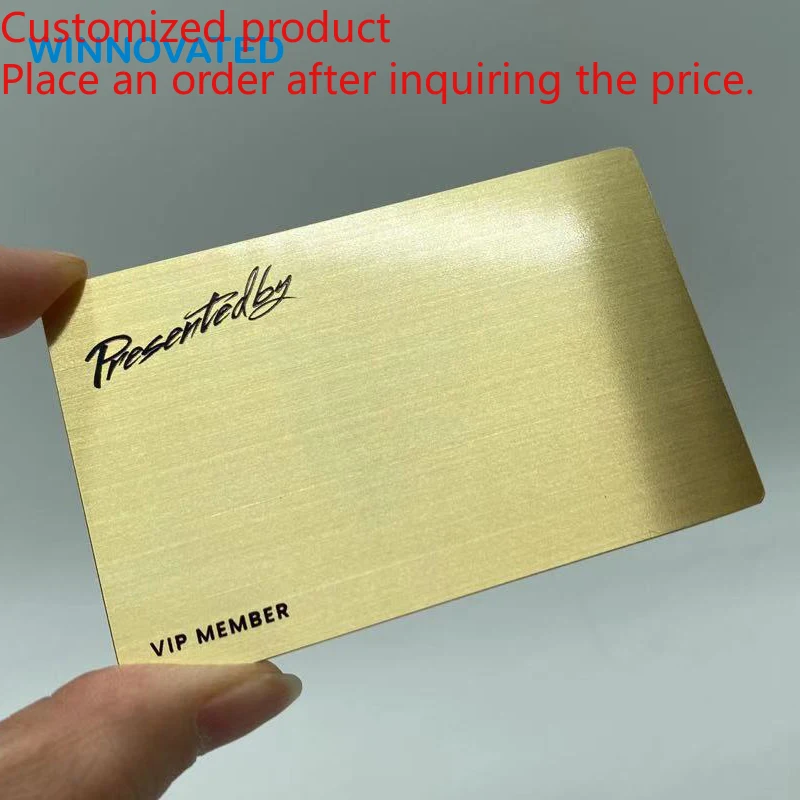 Customized product Premium Custom Print Name Loyalty Membership Metal Business Card