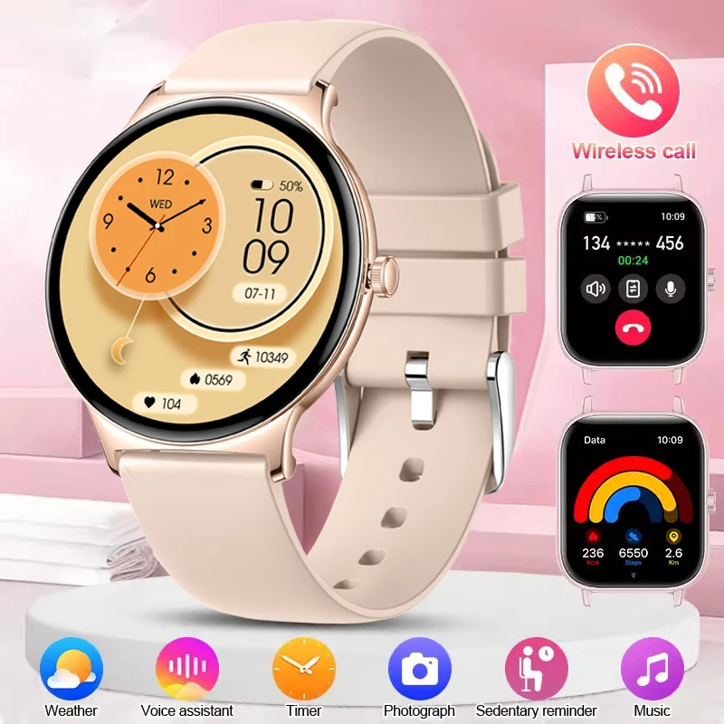 New Original Factory SmartWatch Women Men Full Touch Screen Wireless Call Waterproof GPS Sports Fitness Tracker Watch