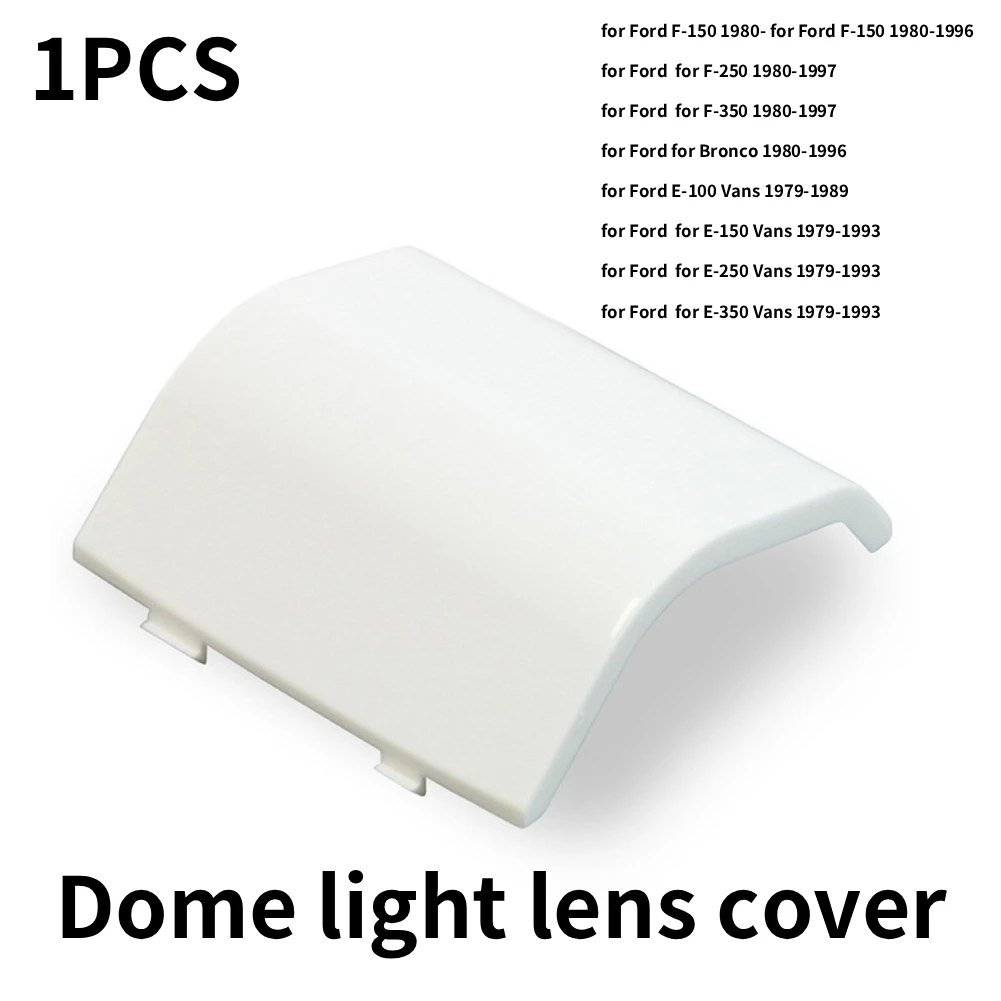 For Ford  For F150 For Bronco 1980-1996 Overhead Ceiling Dome Light Lamp Lens Cover Auto Roof Dome White Protective Cover