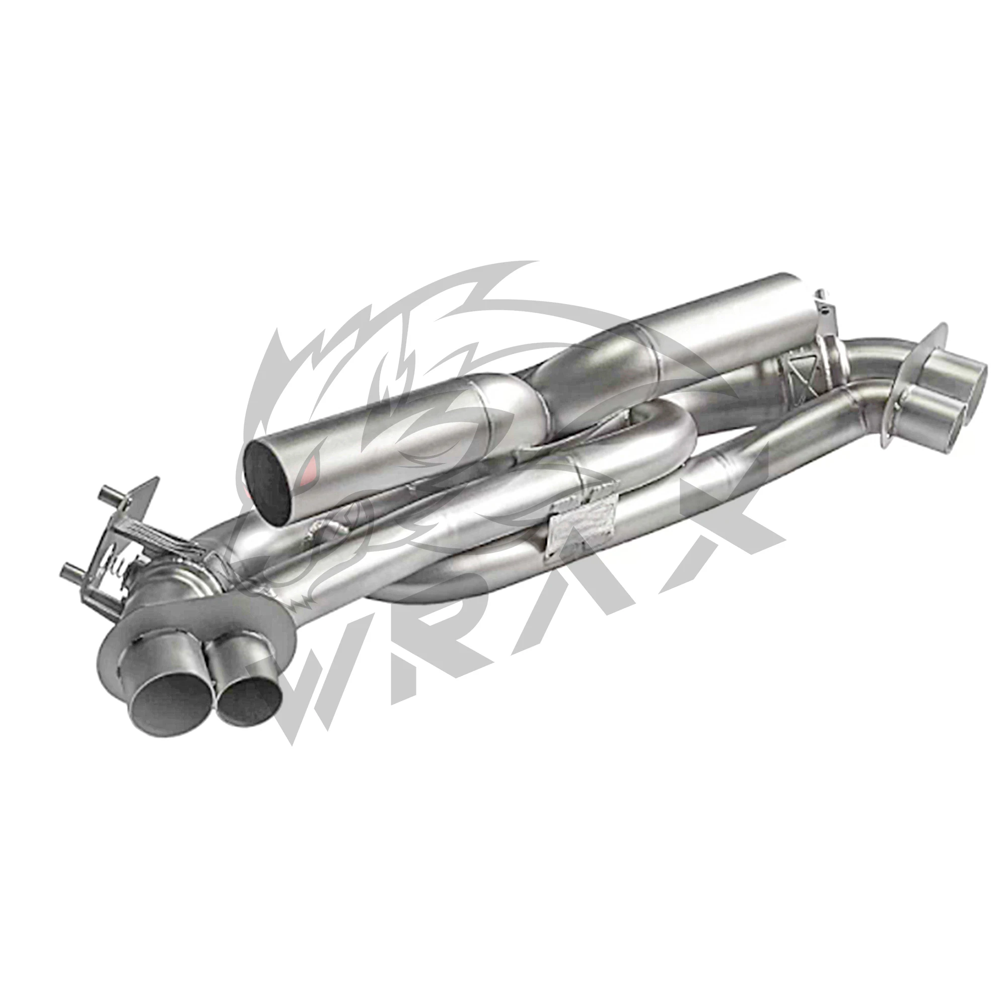 ترقية X-tube Catback WRAX العادم الرياضي لبورشه 991 992 Turbo S 2018 + صوت عالي التدفق SS304 العدوانية #5