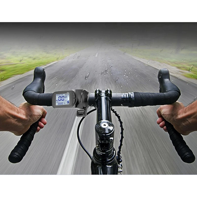 AED4-24V/36V/48V S886 Panel Display LCD Ebike Throttle Jempol untuk Sepeda Listrik E-skuter