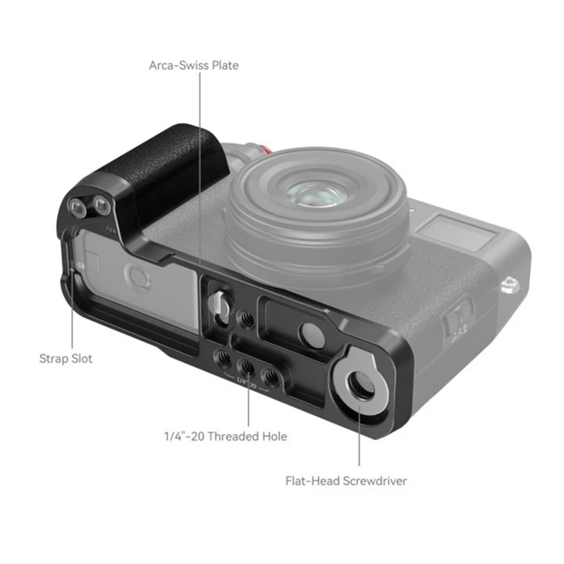 Camera  Cage For Fujifilm X100VI / X100V L-Grip 4556 Multifunction Portable Camera Grip Accessories-A38R