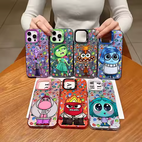 Hot Cute Insides Out 2 Case for Samsung A73 A72 A55 A54 A53 A35 A34 A33 A32 A30 A24 A23 A22 A14 A05 4G 5G Matte Shockproof Cover