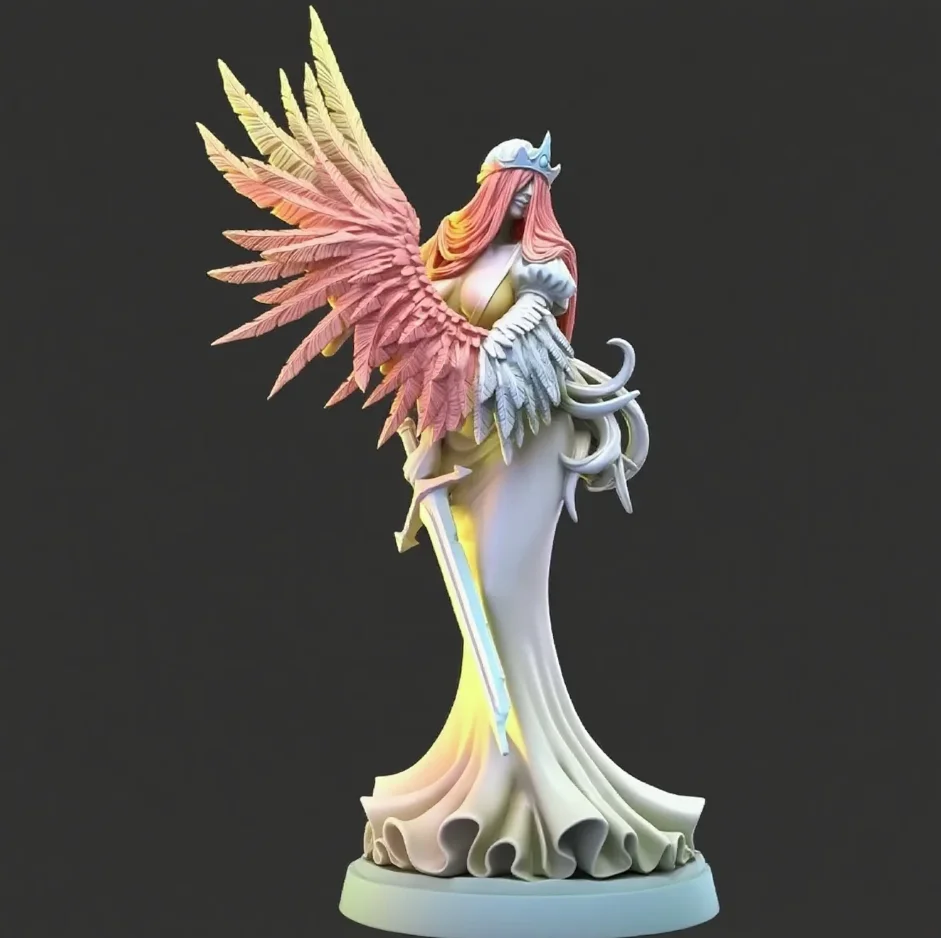

50 мм 75 мм комплект модели из смолы Soul Queen, бесцветная самосборка (3D-печать) TD-6649/3D