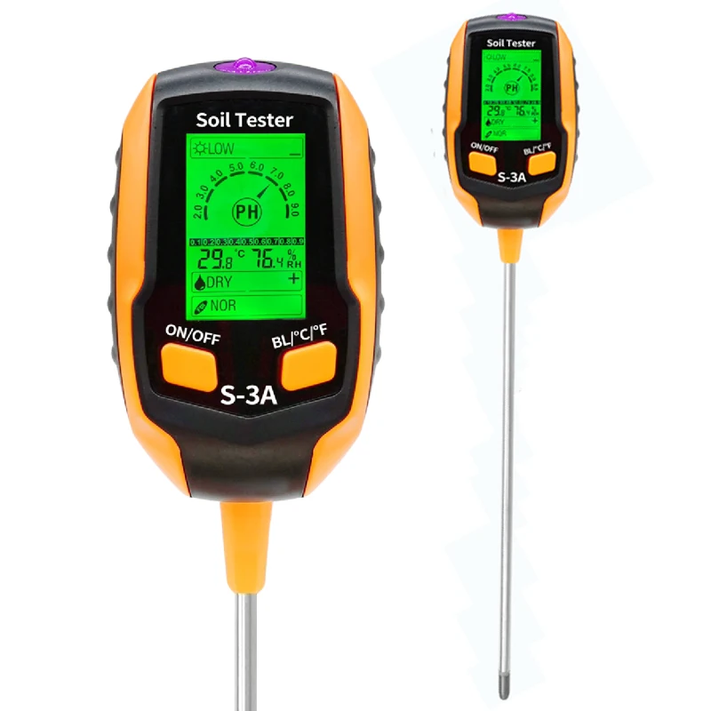 6 in 1 soil tester PH/moisture/salinity/illumination/temperature/humidity