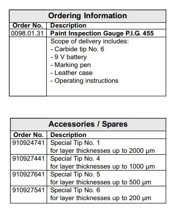 PIG455  Paint Inspection Gauge 455  Measuring  for Coatings on Wood, Concrete, Plastics  Coating Thickness Gauge