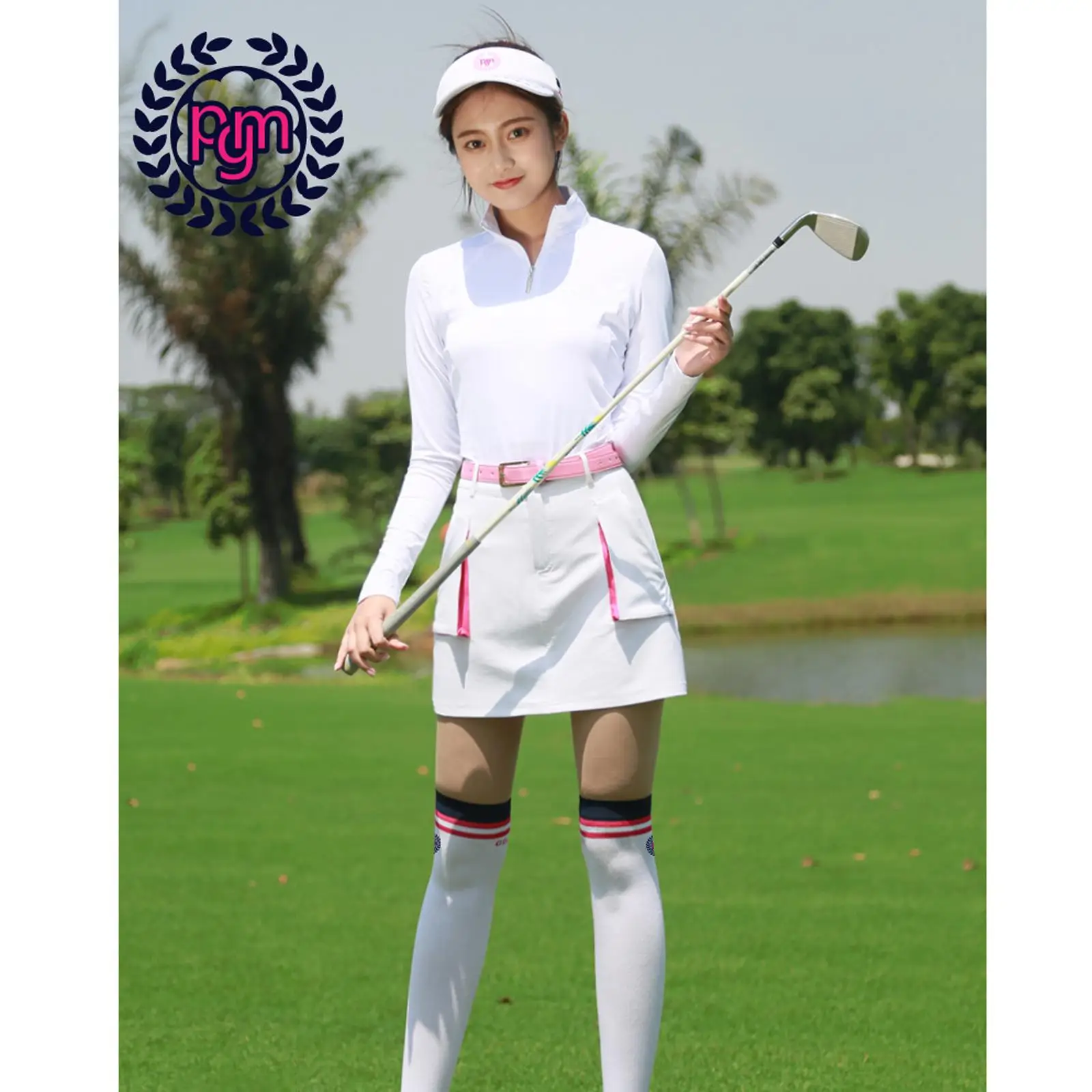 High Quality Cotton Women's Sports Stockings Long Striped Baseball Tights Plus Size Non Slip for Accessories to Play Golf