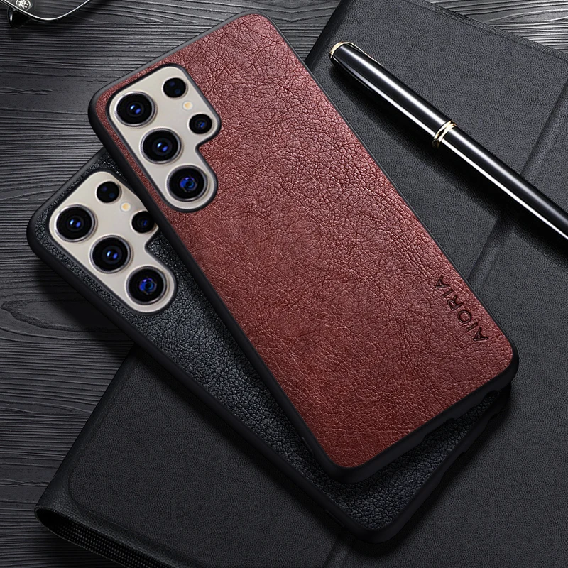 삼성 갤럭시 S25 울트라 플러스 스마트 심플 디자인 고급 가죽 비즈니스 커버 삼성 갤럭시 S25 FE 케이스