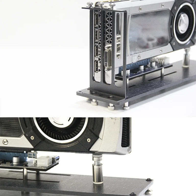 بطاقة الرسومات السوداء قوس عمودي PCI Express الدعامة جبل حامل حامل لحالة الكمبيوتر 3 فتحة GPU الرف 3090 4090