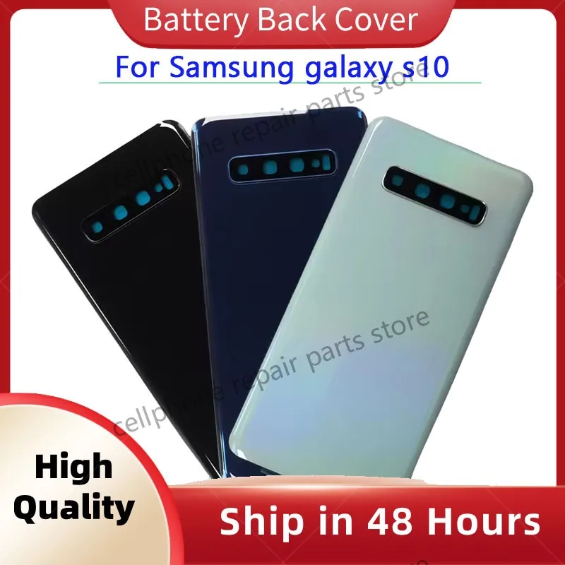 

Cover for Samsung S10 Back Battery Cover For Samsung Galaxy S10 G973 G973F G973U Glass Rear Housing Cover Replacement