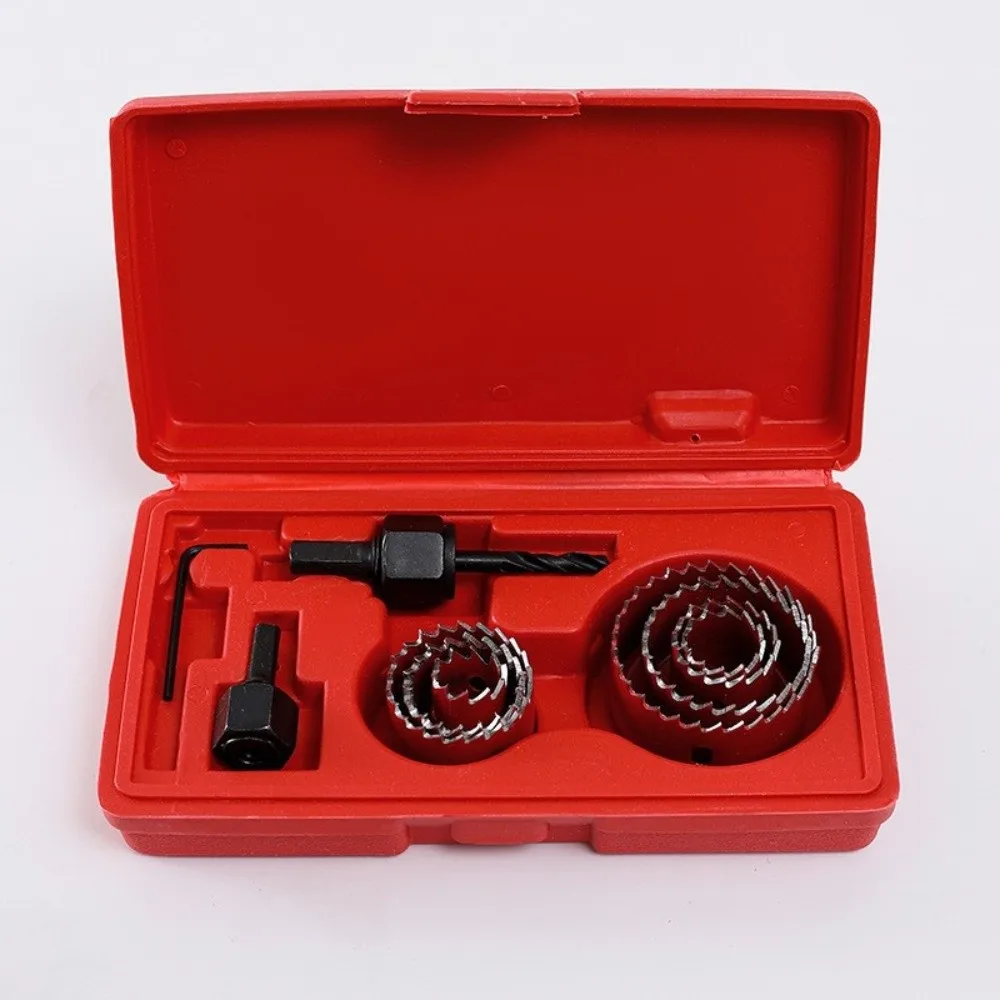 Practical 19-64mm Hole Saw Set Sharp Carbon Steel Circular Hole Saw With Case Round Cutting Hole Cutter Set Plastic PVC