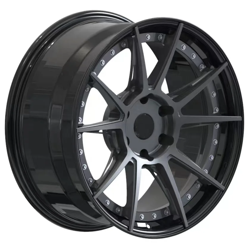 

TWO Piece 10 Spoke 6holes 18 19 20 21 22 Inch Forged Wheels for Passenger Car