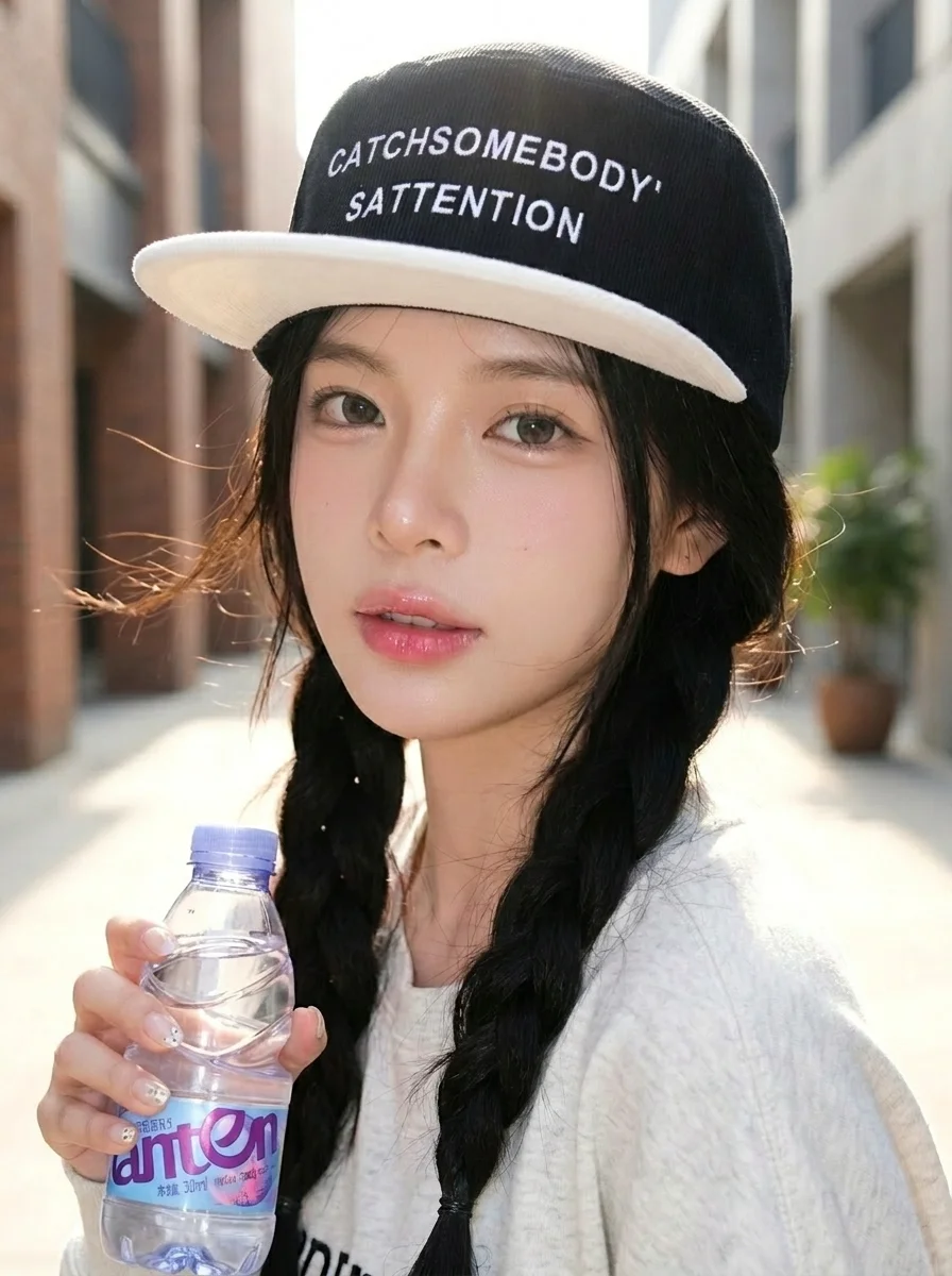 女性用野球帽韓国スタイル夏の日焼け防止顔痩せ効果のある通気性のあるカジュアルな刺繍入り調節可能なダックビルハット