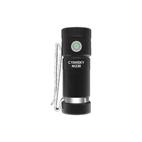 CYANSKY M23R 1200 Lumens White+Red 2 IN 1 EDC Flashlight USB C Rechargeable for Camping and Hiking Mini Pocket Torch