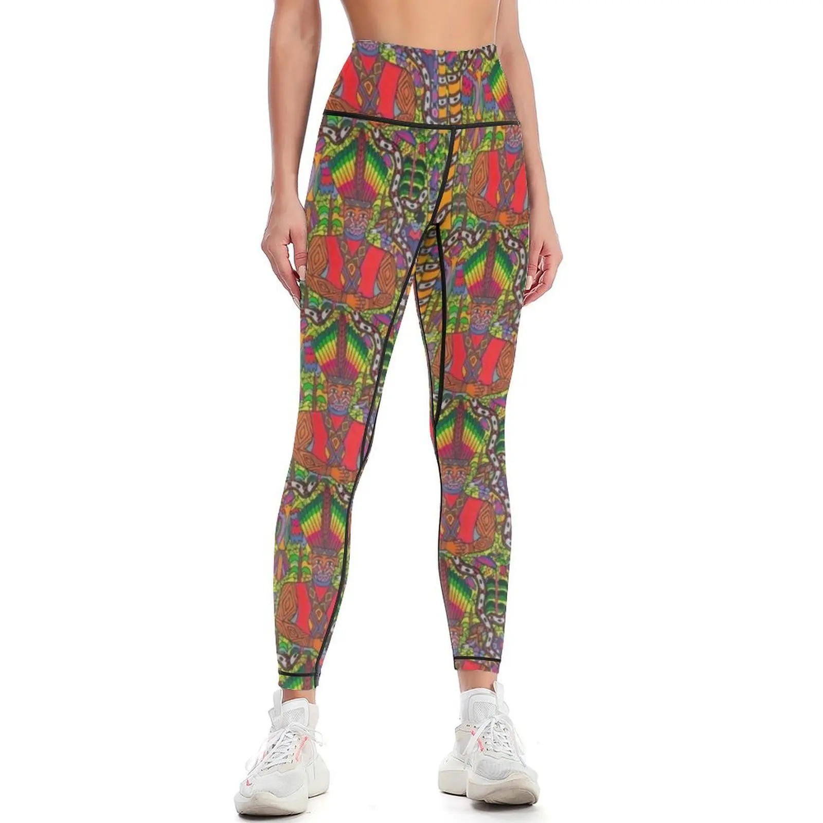 

Dot’s Indigenous Leggings legging push up Training pants sports for gym active wear Womens Leggings