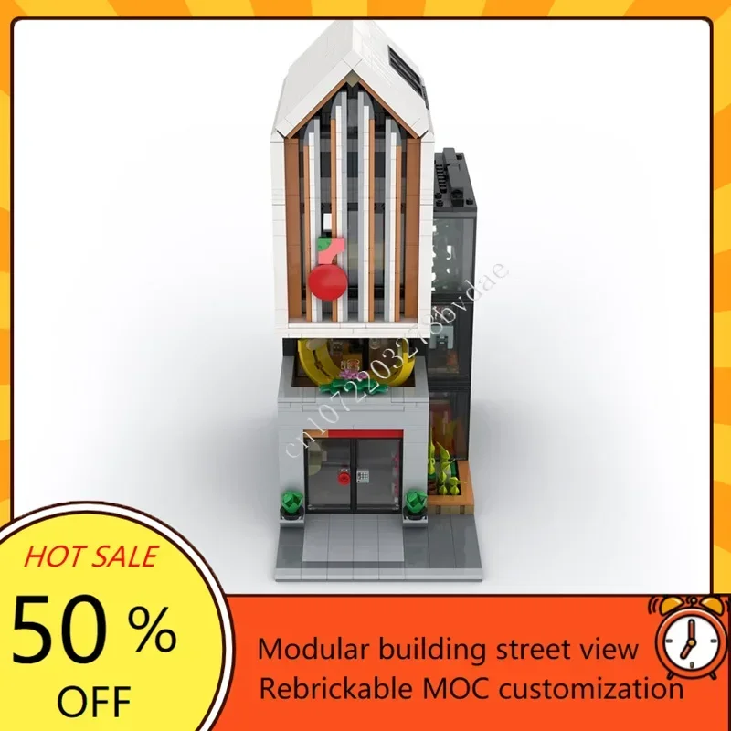 1616PCS Financieel Centrum Modulair MOC-model Creatief Street View BlockCustom Puzzel Architectuur DIY Educatief Assemblagecadeau