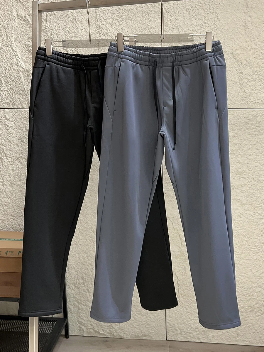 

Warm Not Puffy Outdoor Men's Autumn Winter Straight Leg Casual Pants Composite Warm Fleece Waterproof Three Dimensional Tailo...