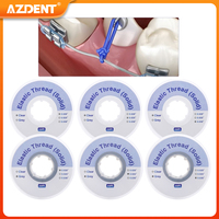 25 Feet/Roll AZDENT Dental Orthodontic Elastic Thread Solid Traction Ligature Power Tube Ortho Wires Size 0.020/0.025/0.030